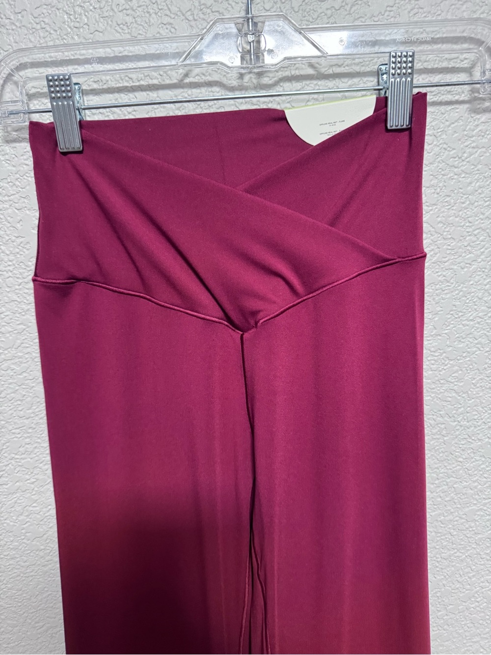 NWT Aerie 2 Piece Set Burgundy Women’s M High Rise Flare - Picture 10 of 11